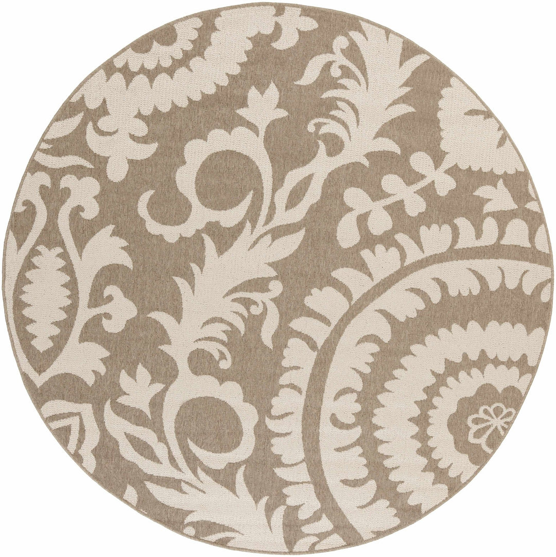 Collegeport Modern Botanical Pattern Beige Rug - The Rug Decor