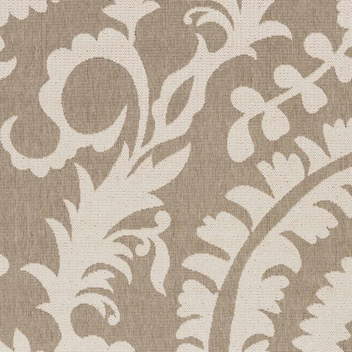 Collegeport Modern Botanical Pattern Beige Rug - The Rug Decor