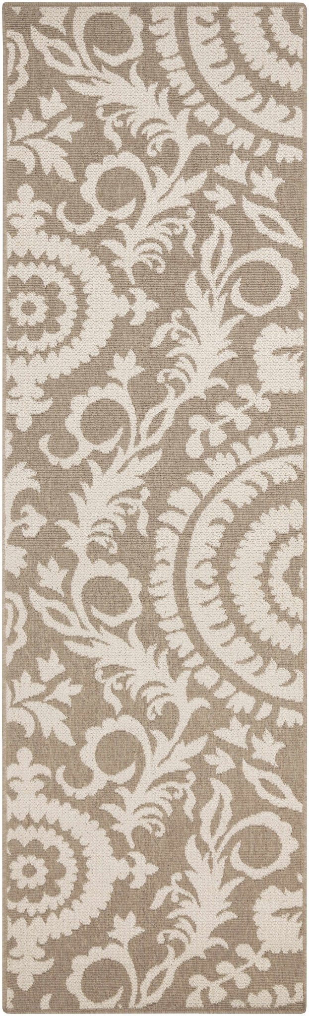 Collegeport Modern Botanical Pattern Beige Rug - The Rug Decor
