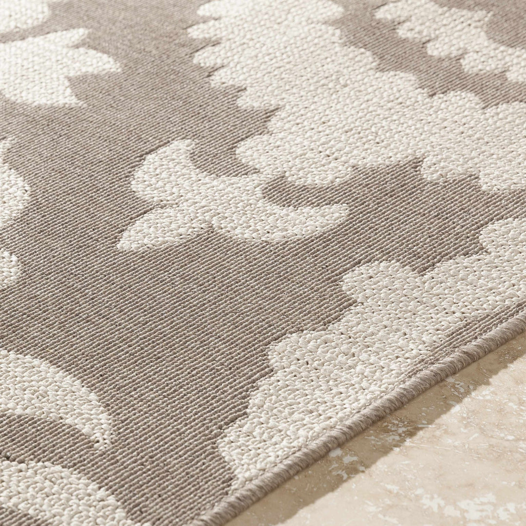 Collegeport Modern Botanical Pattern Beige Rug - The Rug Decor