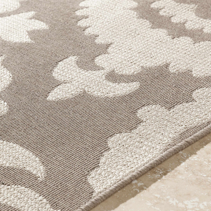 Collegeport Modern Botanical Pattern Beige Rug - The Rug Decor