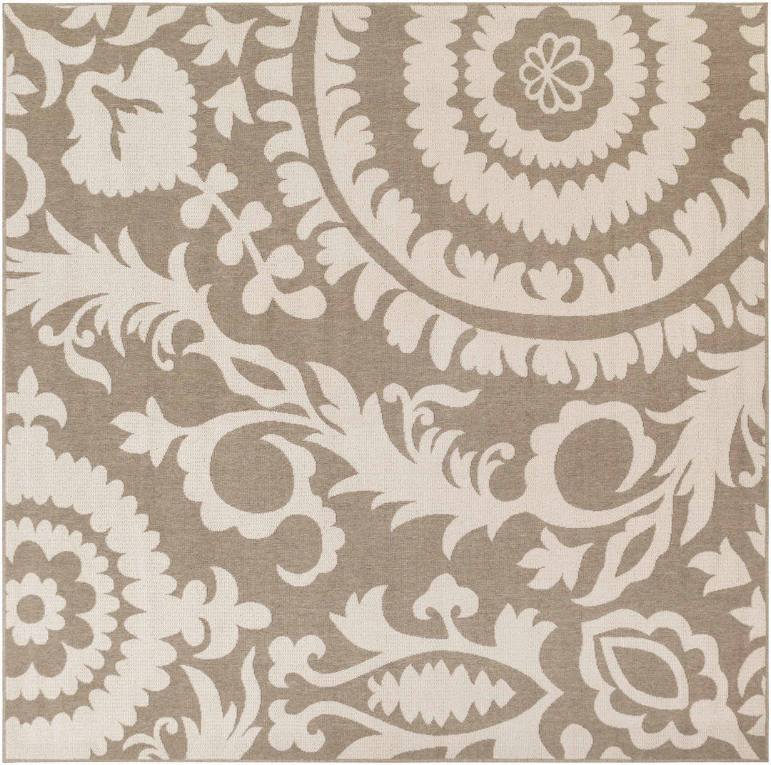 Collegeport Modern Botanical Pattern Beige Rug - The Rug Decor
