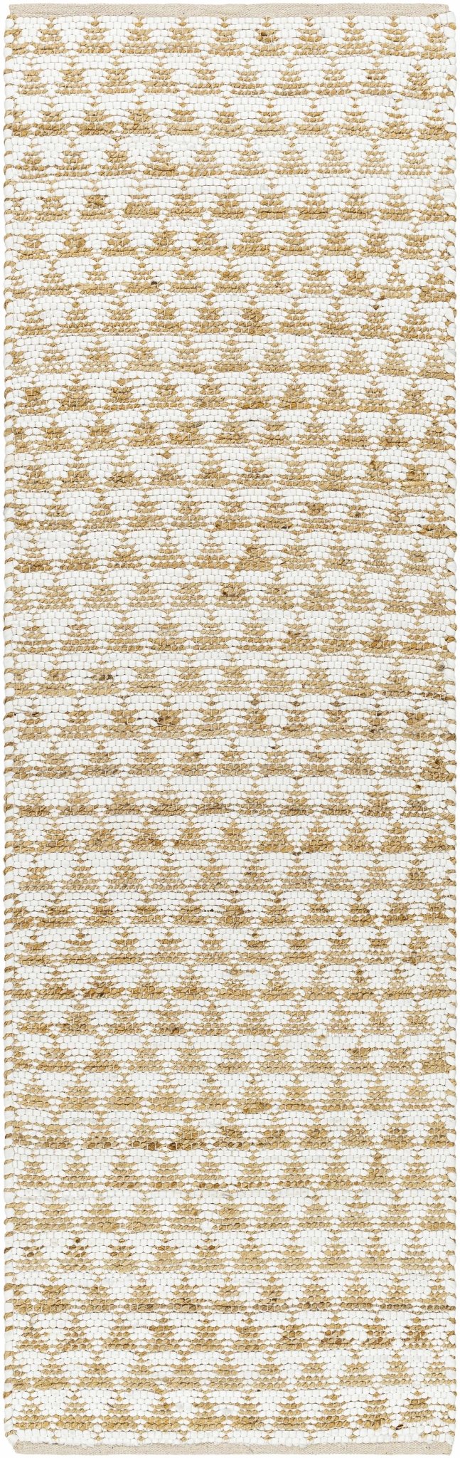 Colm Recycled Contemporary Style Ivory And Beige Hand Woven Jean Rug - The Rug Decor