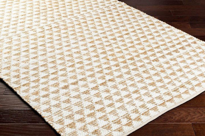 Colm Recycled Contemporary Style Ivory And Beige Hand Woven Jean Rug - The Rug Decor