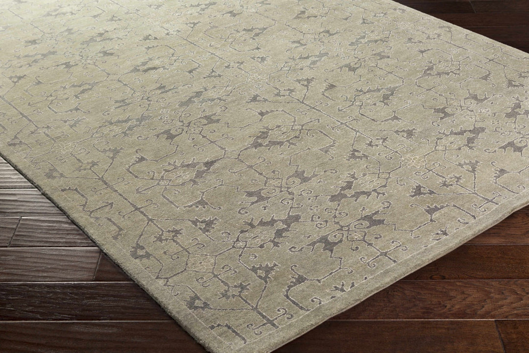 Colo Traditional Style Beige And Taupe Hand Knotted Area Rug - The Rug Decor