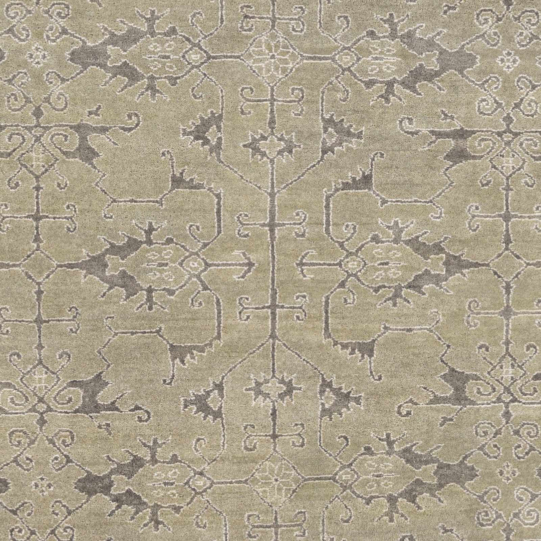 Colo Traditional Style Beige And Taupe Hand Knotted Area Rug - The Rug Decor