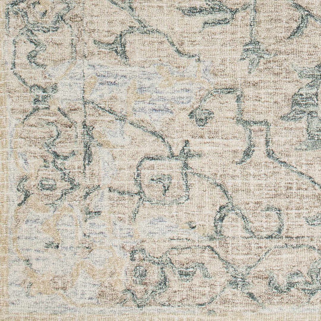 Connellsville Medallion Design Beige Hand Tufted Wool Rug - The Rug Decor