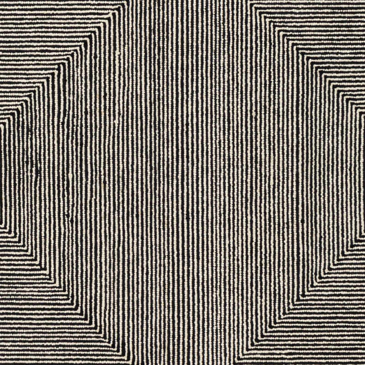 Conshohocken Contemporary Geometrical Black And Gray Rug - The Rug Decor