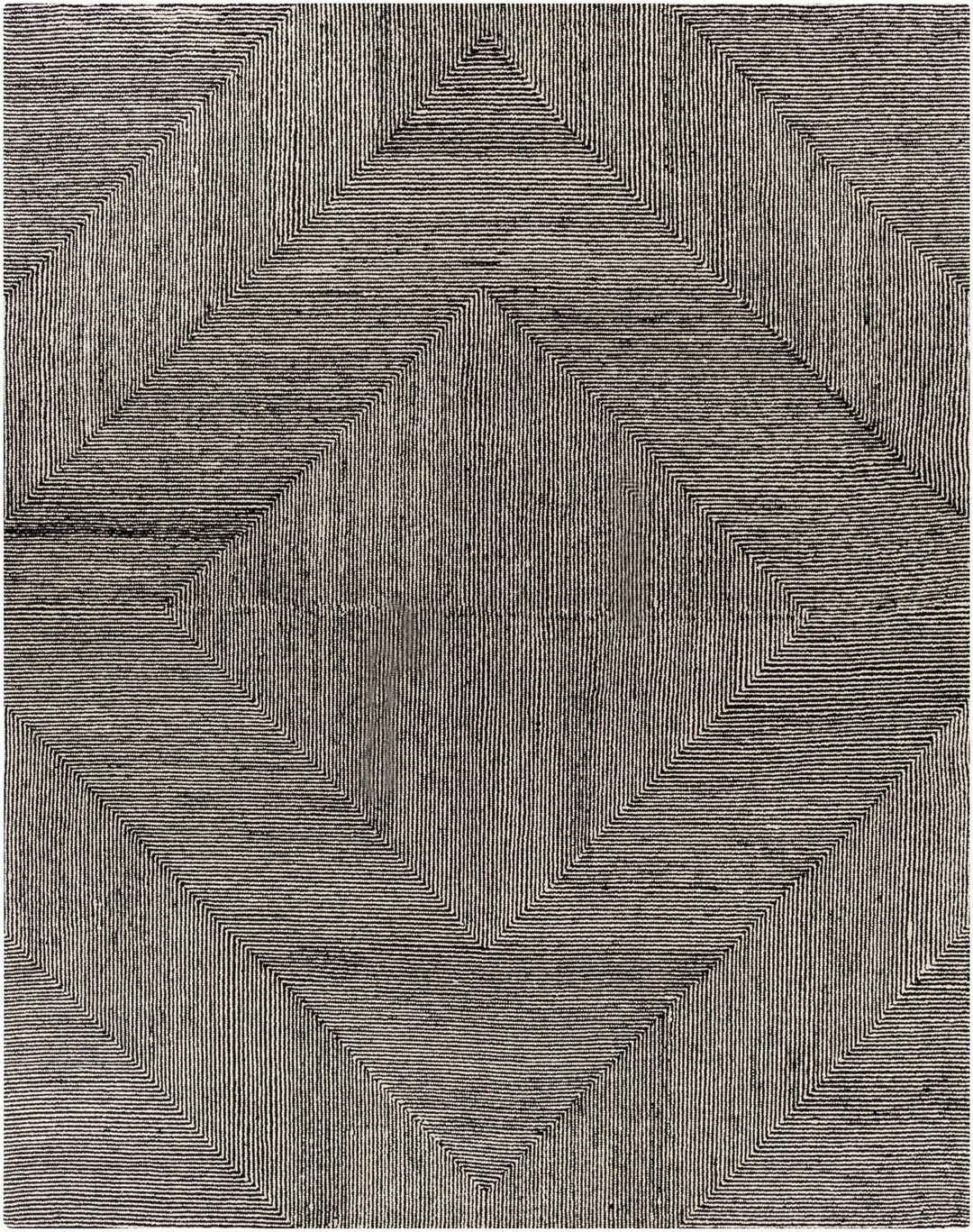 Conshohocken Contemporary Geometrical Black And Gray Rug - The Rug Decor