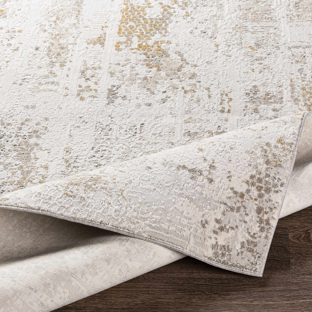 Contemporary Abstract Beige And Gray Area Rug - The Rug Decor