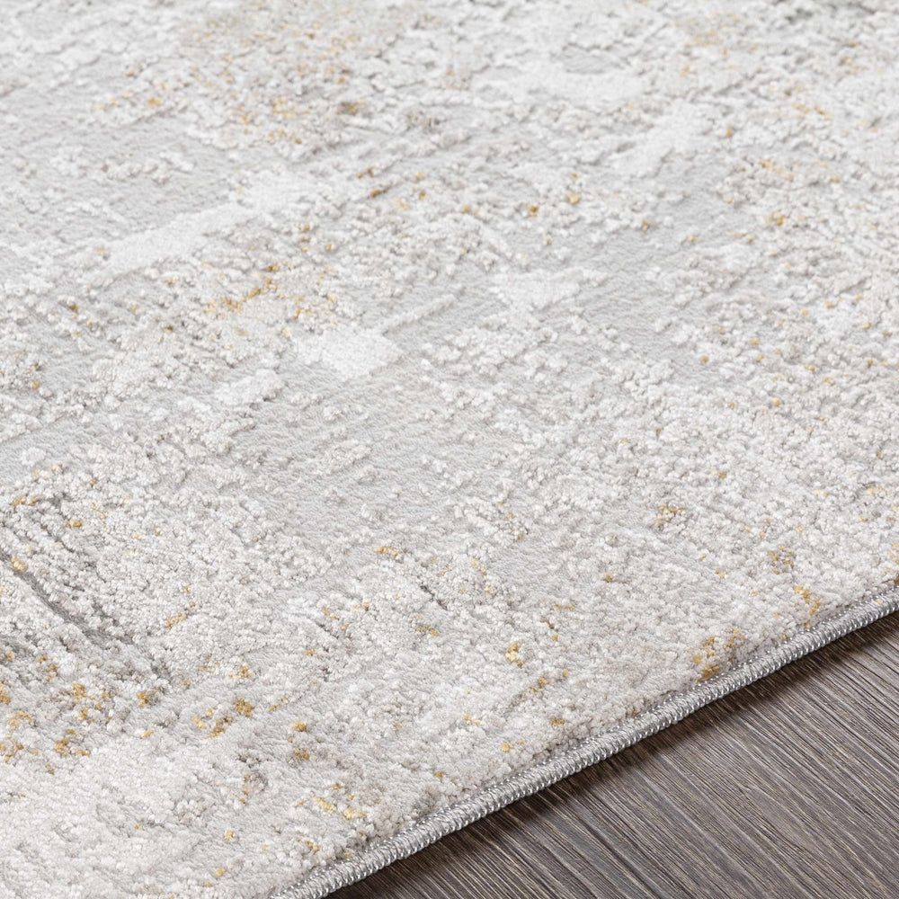 Contemporary Abstract Beige And Gray Area Rug - The Rug Decor