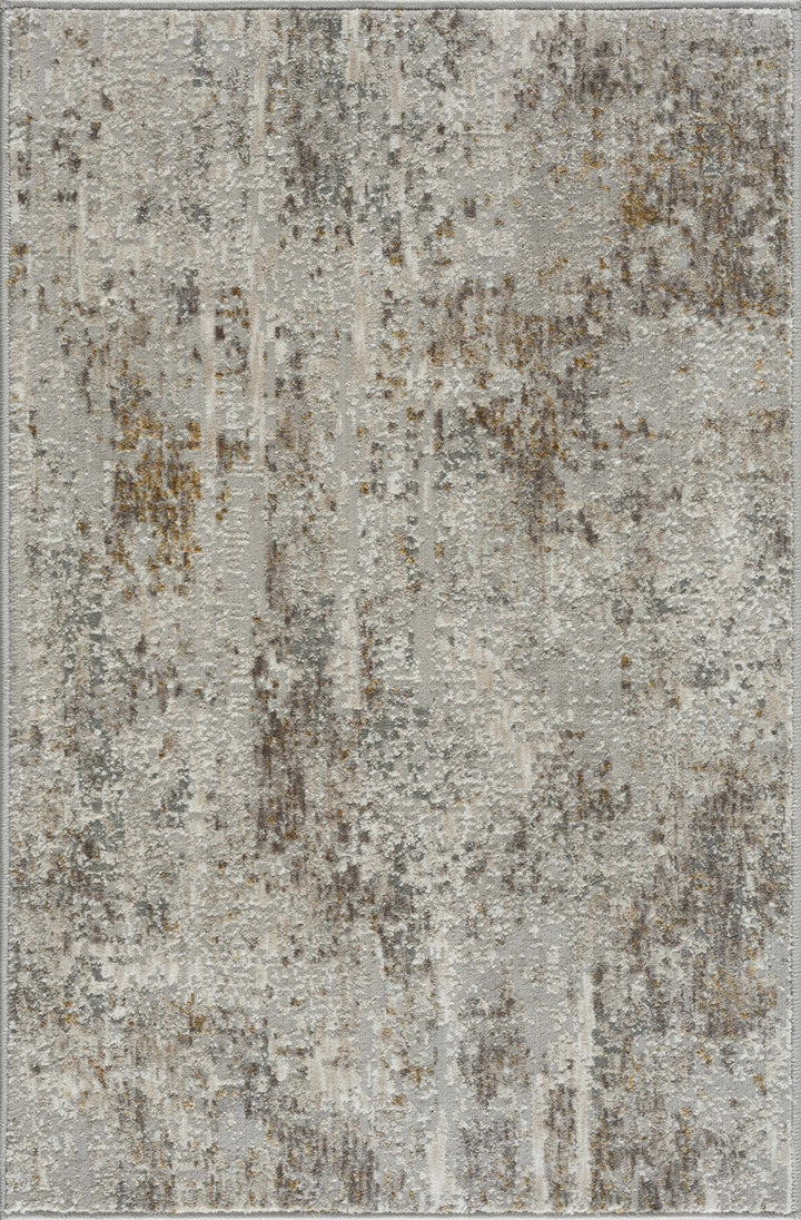 Contemporary Abstract Beige And Gray Area Rug - The Rug Decor