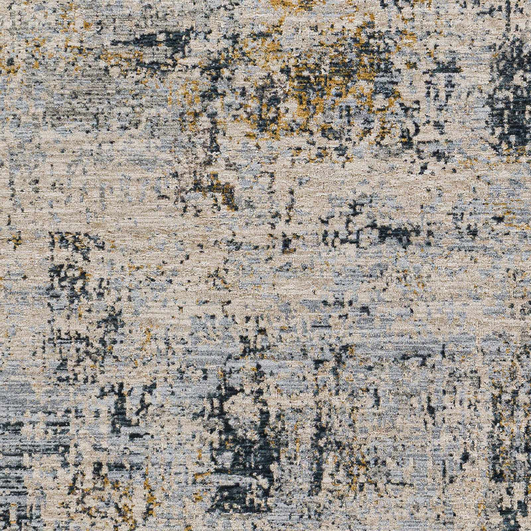 Contemporary Abstract Design Gray And Teal Rug - The Rug Decor