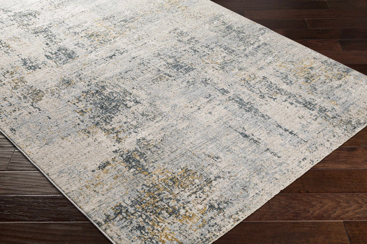 Contemporary Abstract Design Gray And Teal Rug - The Rug Decor
