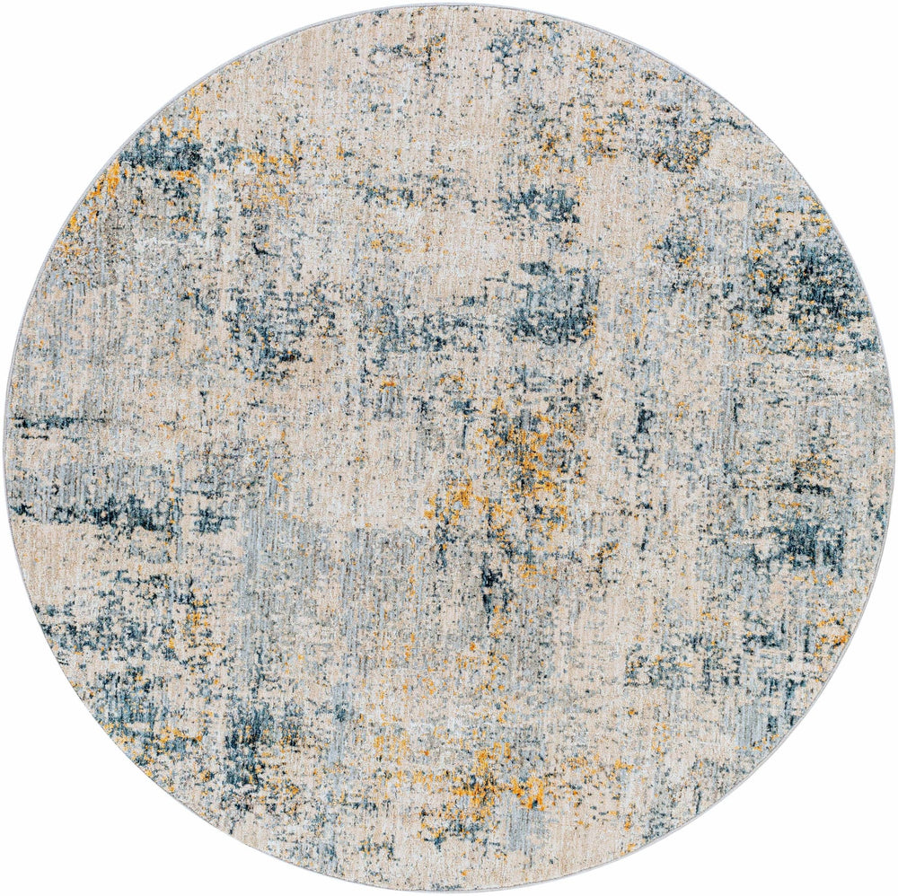 Contemporary Abstract Design Gray And Teal Rug - The Rug Decor