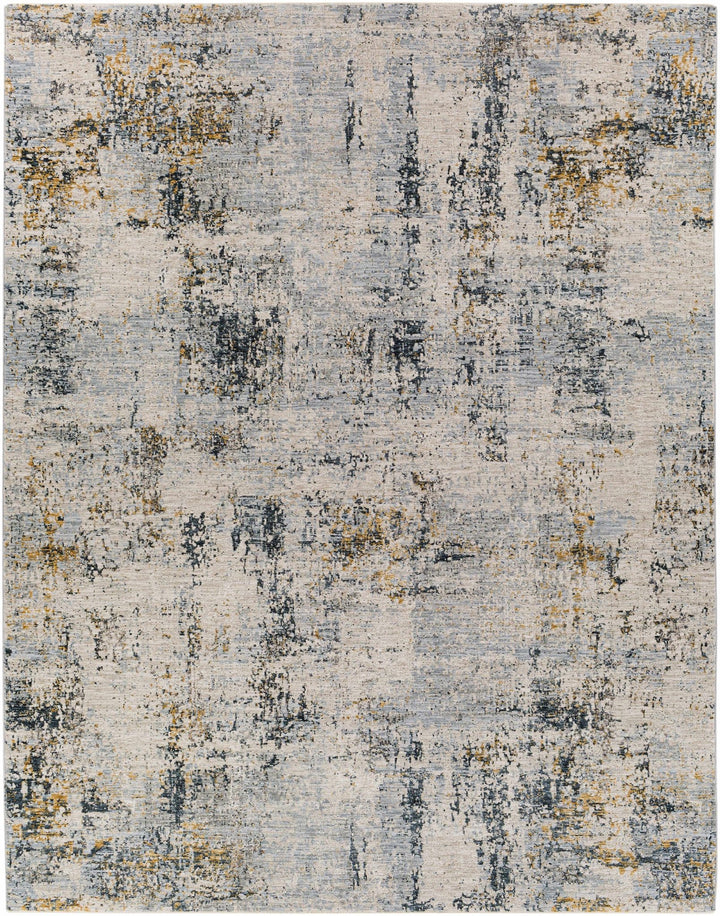 Contemporary Abstract Design Gray And Teal Rug - The Rug Decor