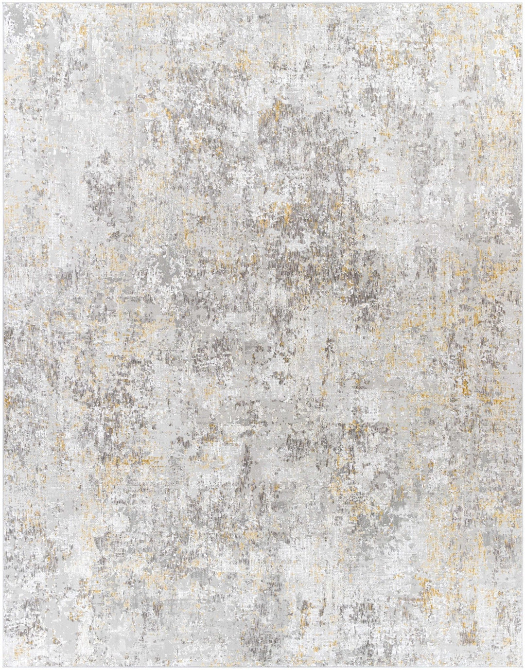 Contemporary Abstract Gray And Ivory Area Rug - The Rug Decor