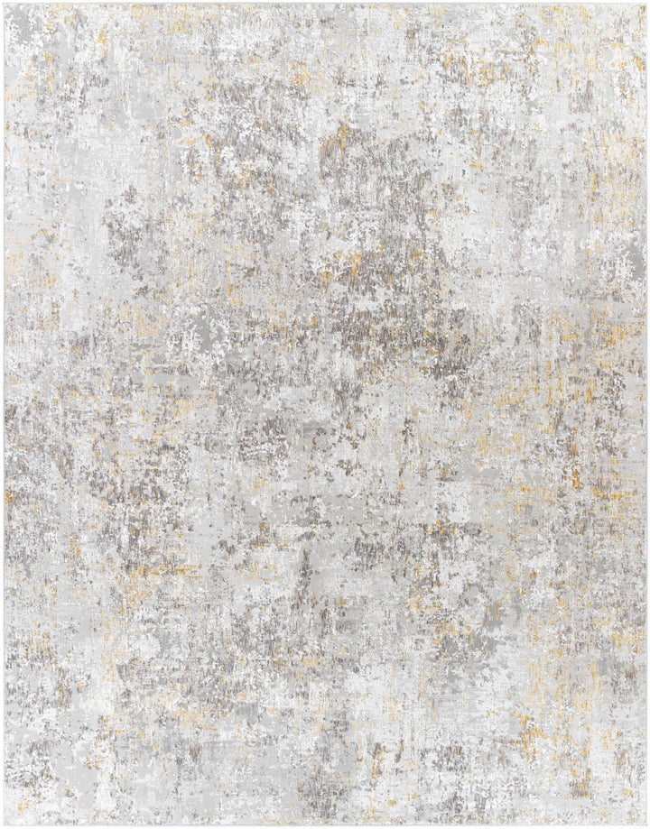 Contemporary Abstract Gray And Ivory Area Rug - The Rug Decor