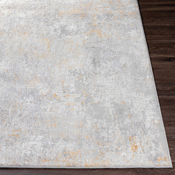 Contemporary Abstract Gray And Ivory Area Rug - The Rug Decor