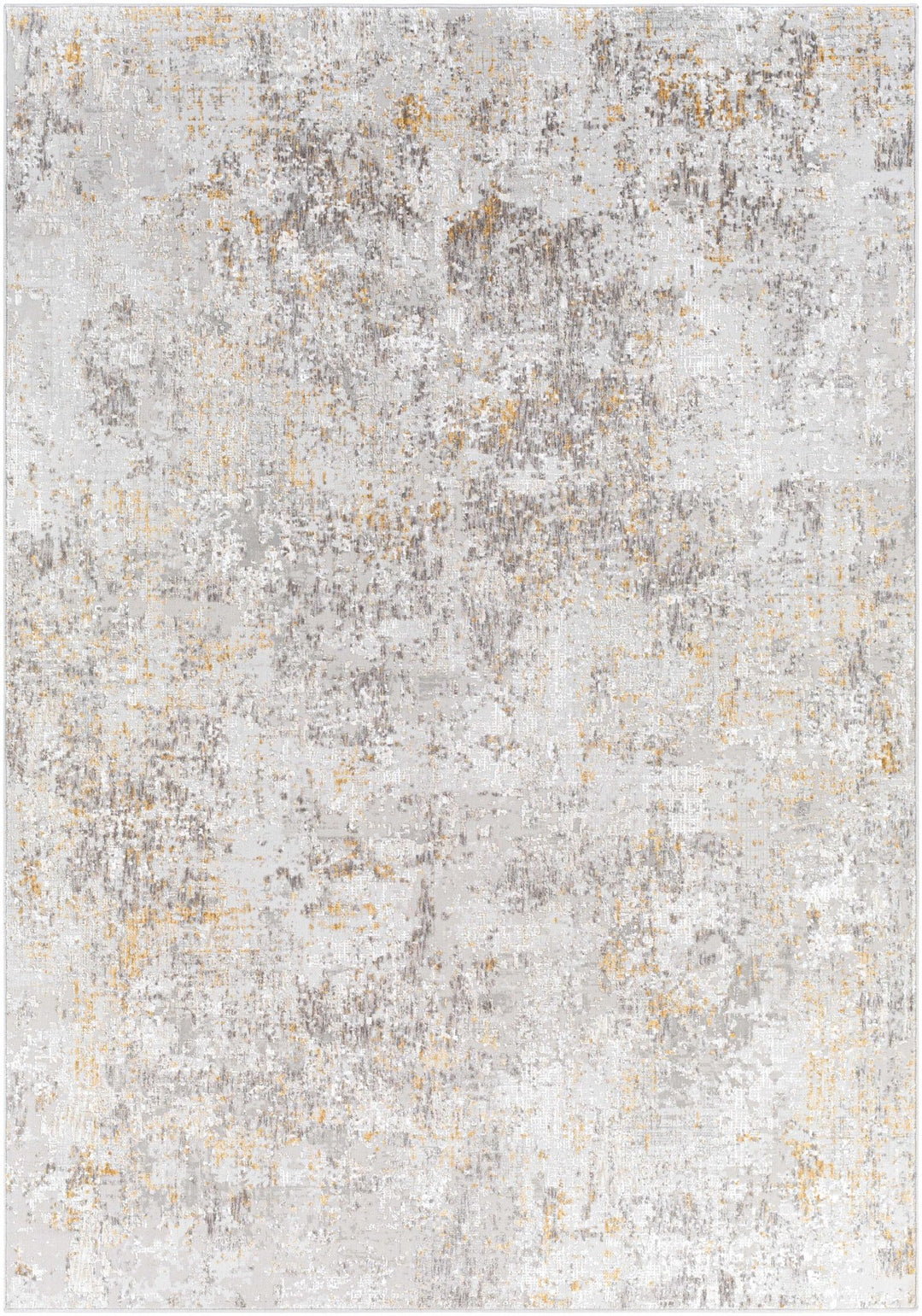 Contemporary Abstract Gray And Ivory Area Rug - The Rug Decor