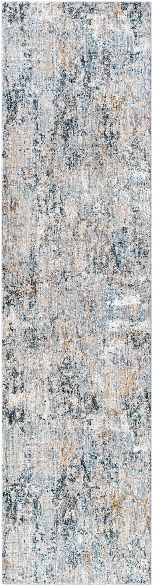 Contemporary Abstract Gray Machine Woven Rug - The Rug Decor