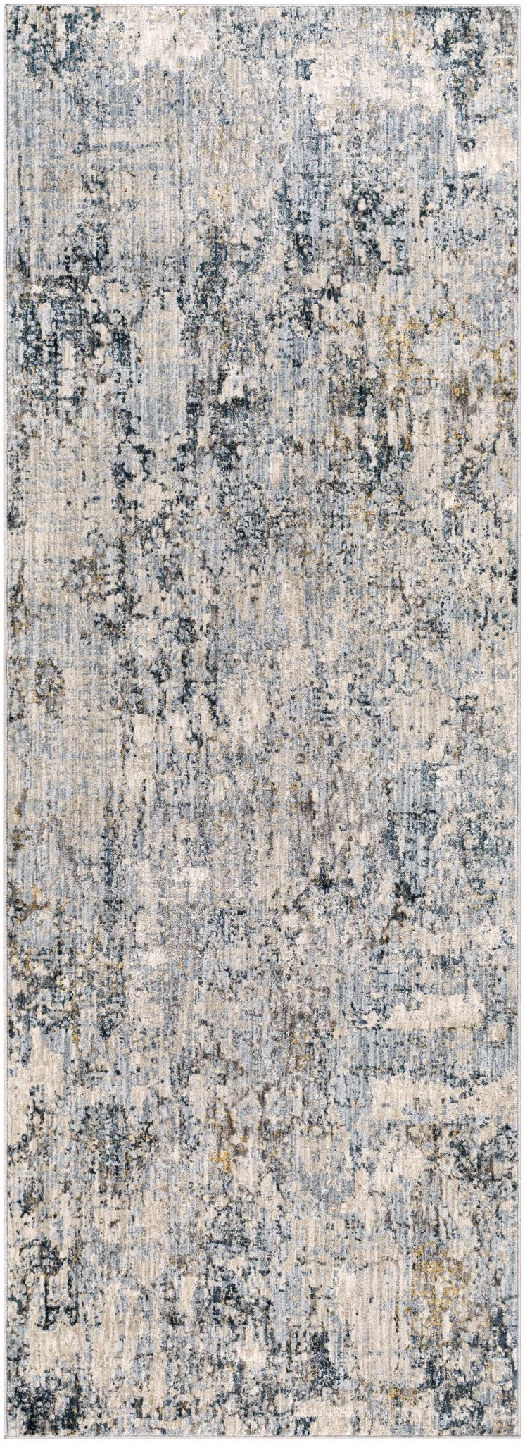 Contemporary Abstract Gray Machine Woven Rug - The Rug Decor