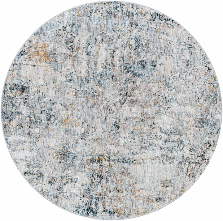 Contemporary Abstract Gray Machine Woven Rug - The Rug Decor