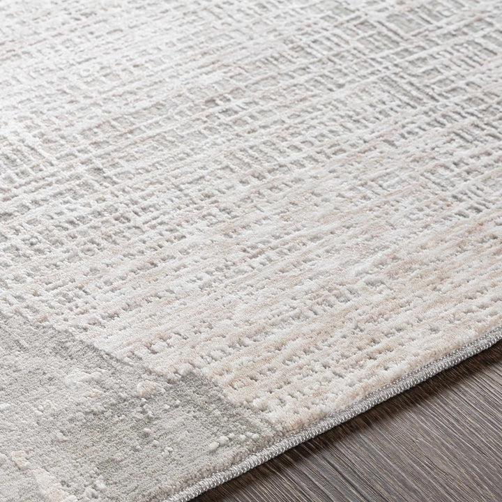 Contemporary Abstract Ivory And Gray Rug - The Rug Decor