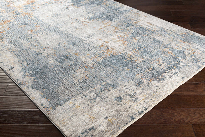 Contemporary Beige And Gray Machine Woven Rug - The Rug Decor