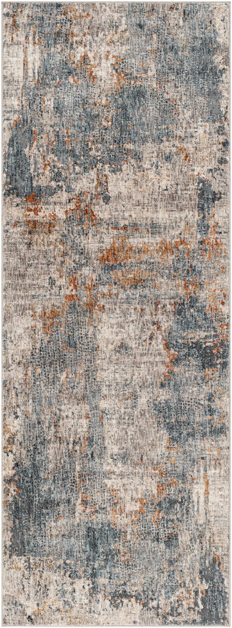 Contemporary Beige And Gray Machine Woven Rug - The Rug Decor