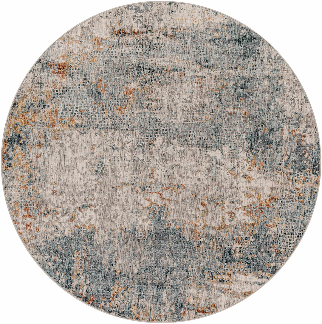 Contemporary Beige And Gray Machine Woven Rug - The Rug Decor