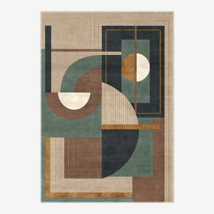 Contemporary Beige Machine Washable Cotton Area Rug - The Rug Decor