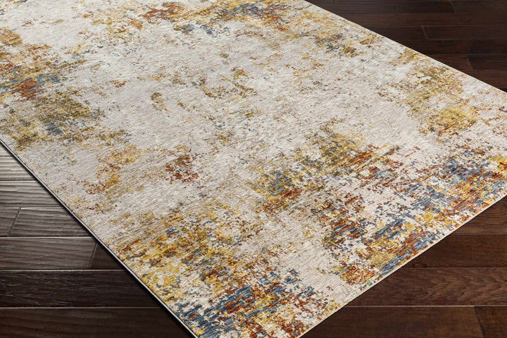 Contemporary Beige Machine Woven Area Rug - The Rug Decor