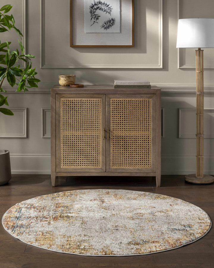Contemporary Beige Machine Woven Area Rug - The Rug Decor