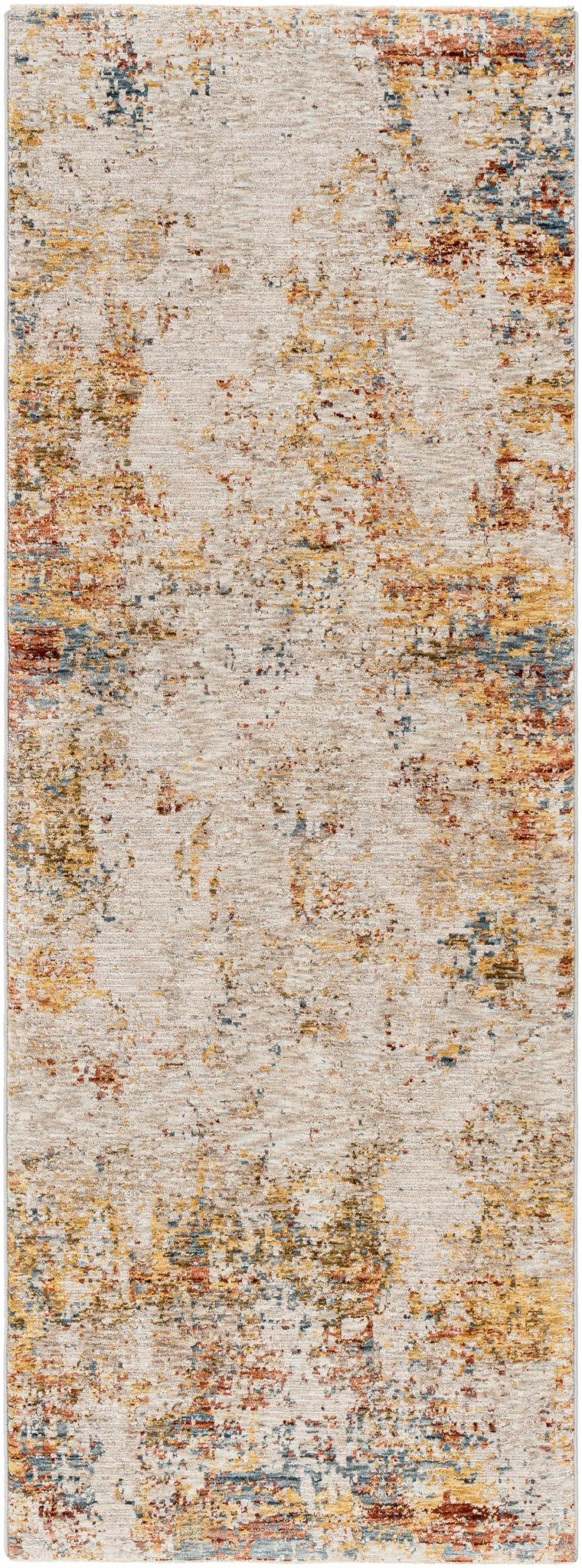 Contemporary Beige Machine Woven Area Rug - The Rug Decor