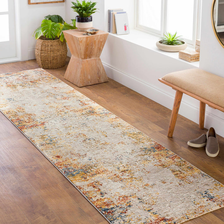 Contemporary Beige Machine Woven Area Rug - The Rug Decor