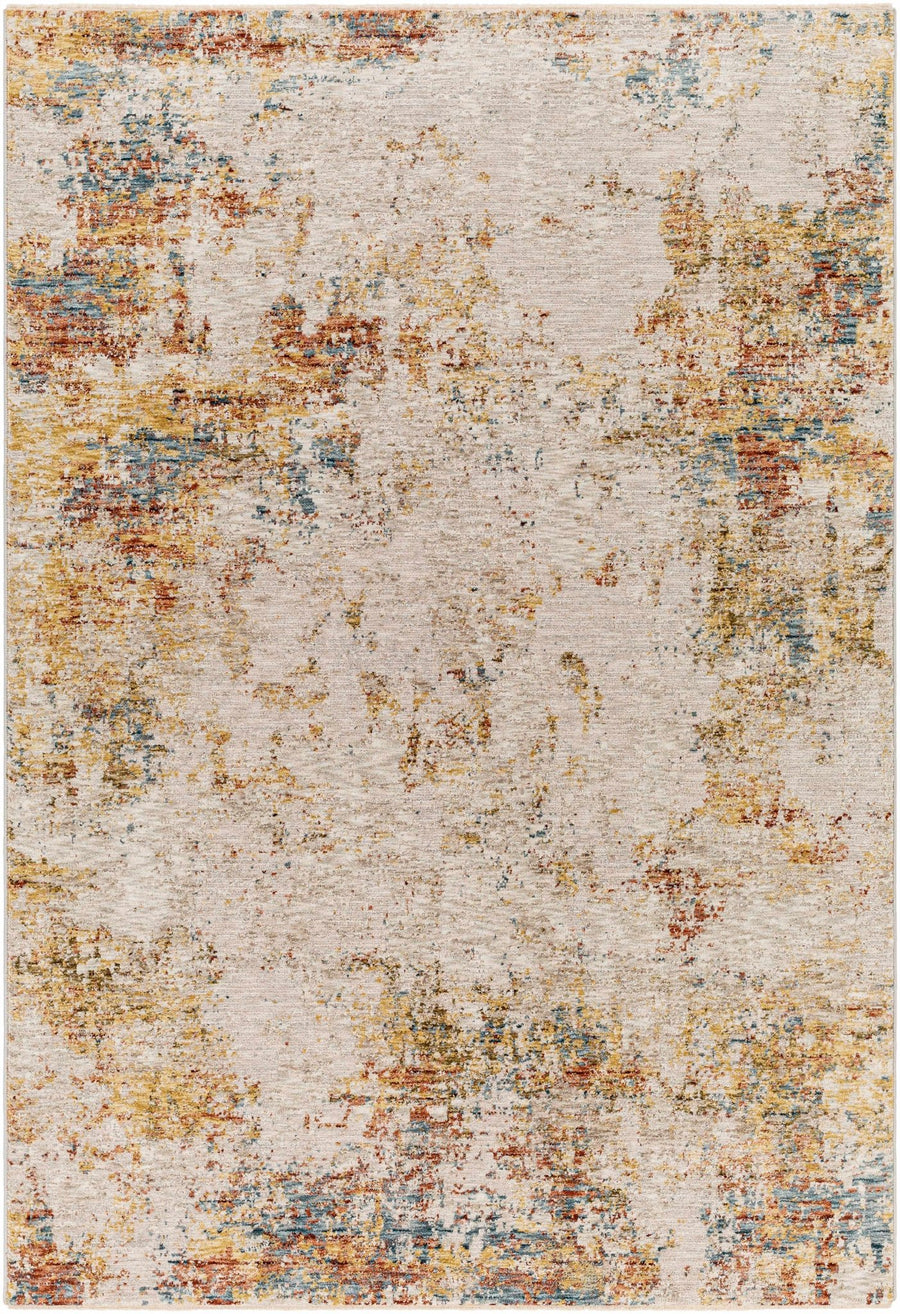 Contemporary Beige Machine Woven Area Rug - The Rug Decor