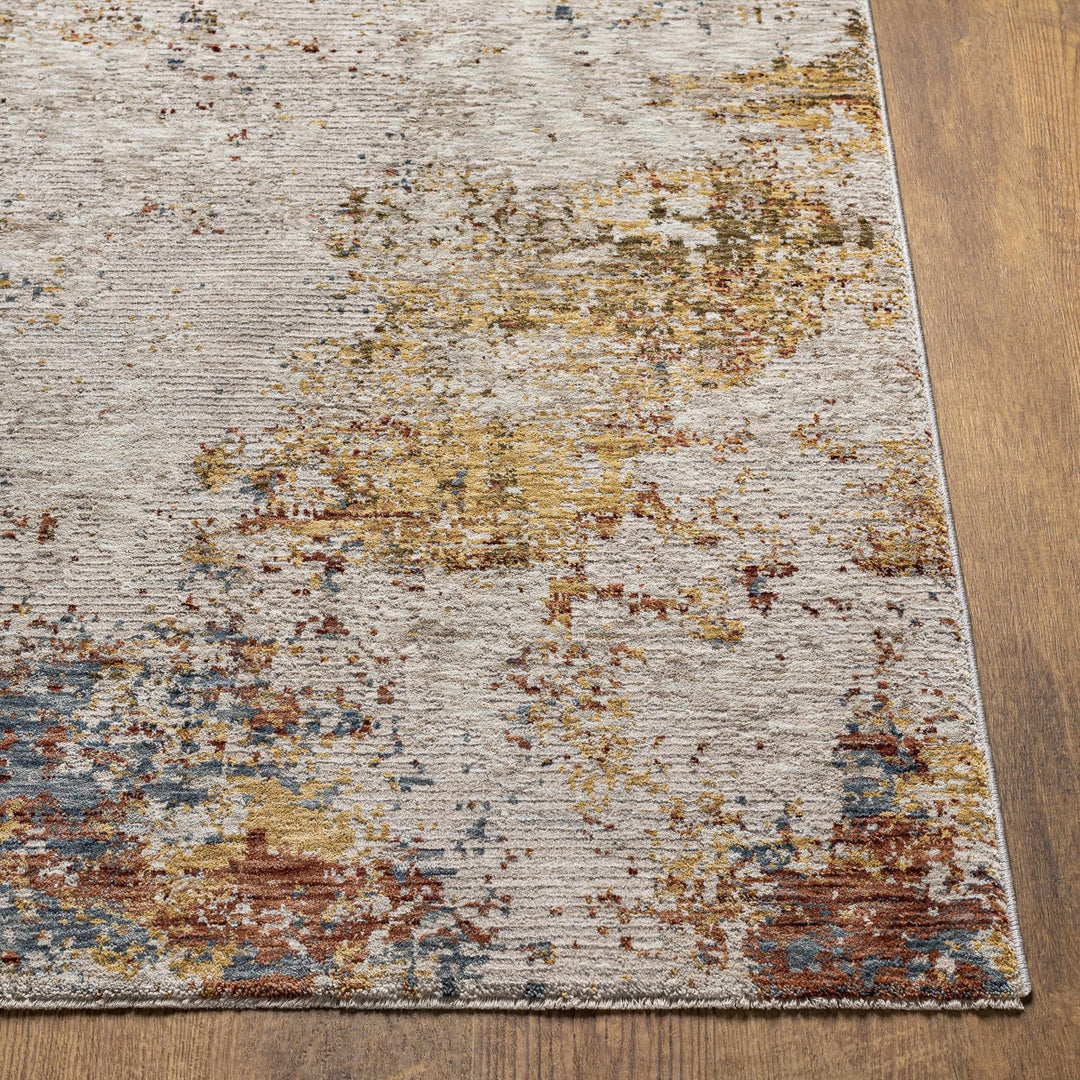Contemporary Beige Machine Woven Area Rug - The Rug Decor
