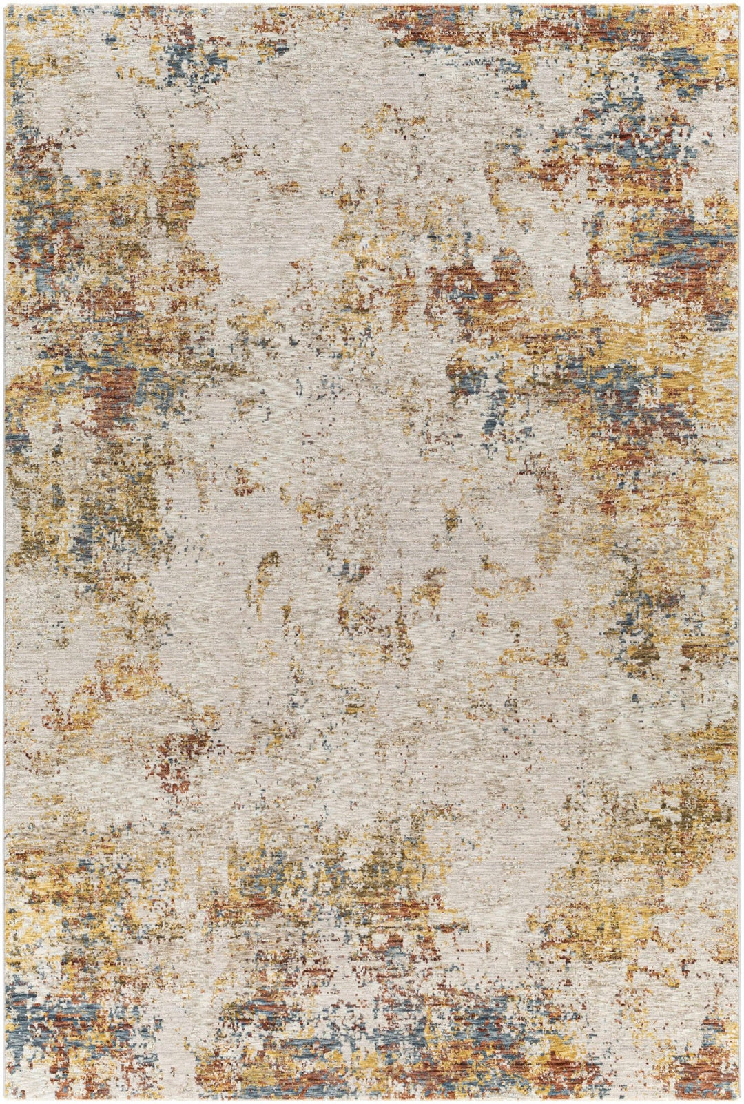 Contemporary Beige Machine Woven Area Rug - The Rug Decor