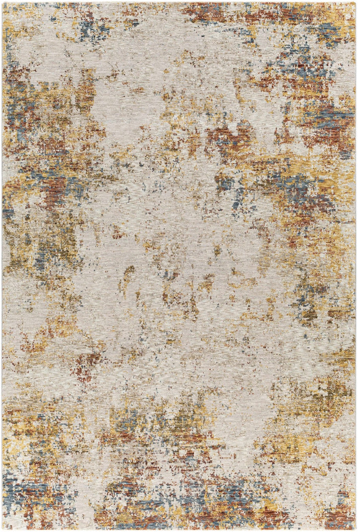 Contemporary Beige Machine Woven Area Rug - The Rug Decor