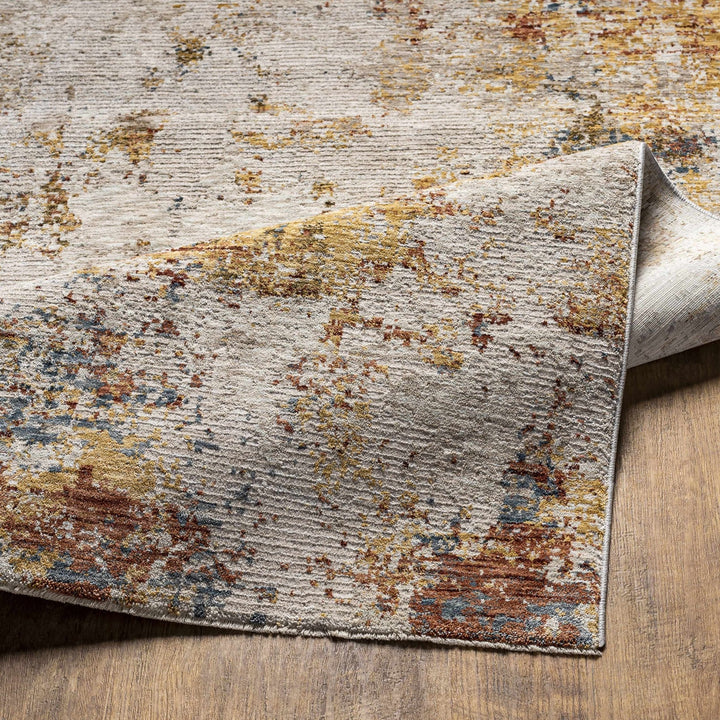 Contemporary Beige Machine Woven Area Rug - The Rug Decor