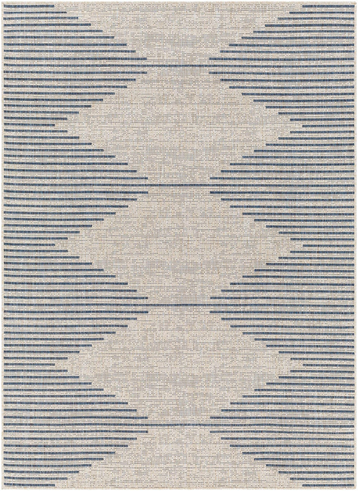 Contemporary Charcoal and Beige Tribal Design flatwoven Area Rug - The Rug Decor