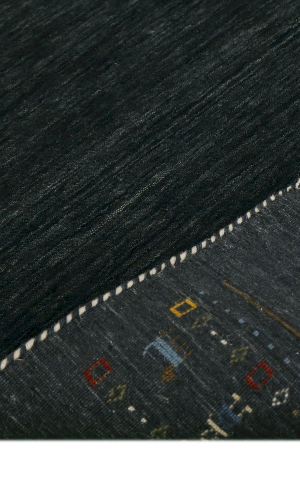 Contemporary Design Charcoal Hand Loomed Wool Area Rug - The Rug Decor