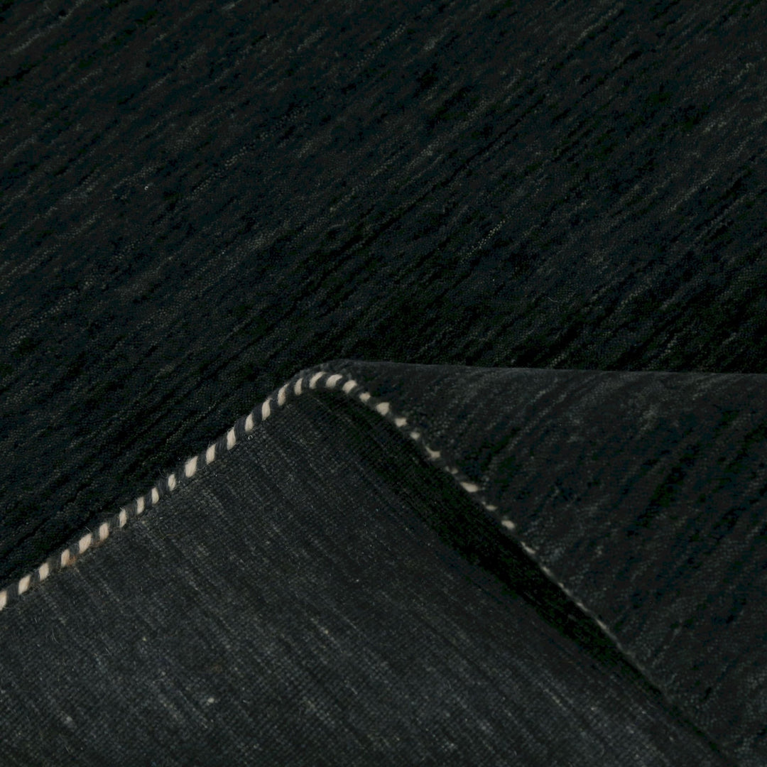 Contemporary Design Charcoal Hand Loomed Wool Area Rug - The Rug Decor