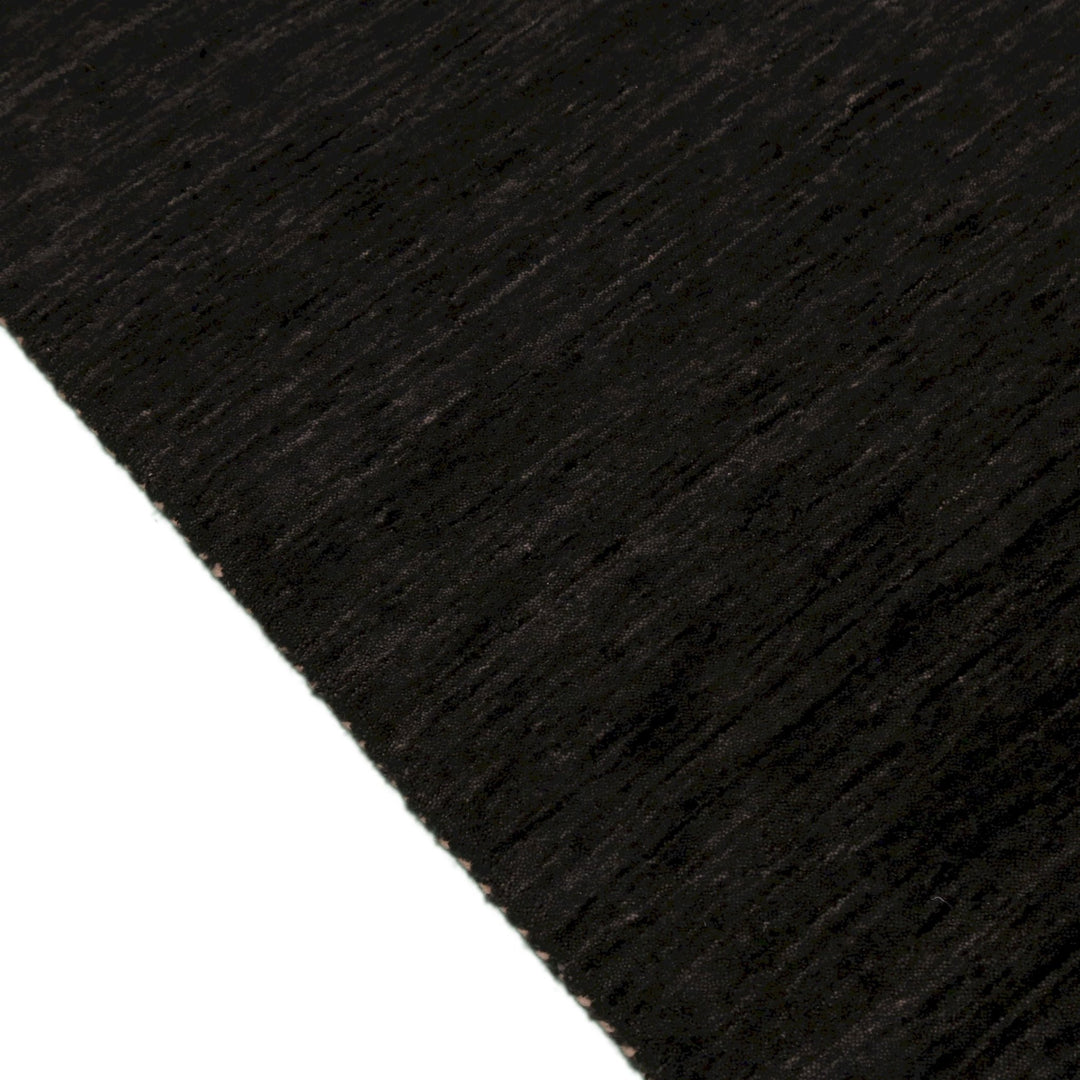 Contemporary Design Charcoal Hand Loomed Wool Area Rug - The Rug Decor