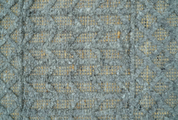 Contemporary Design Gray Hand Knotted Wool Area Rug - The Rug Decor