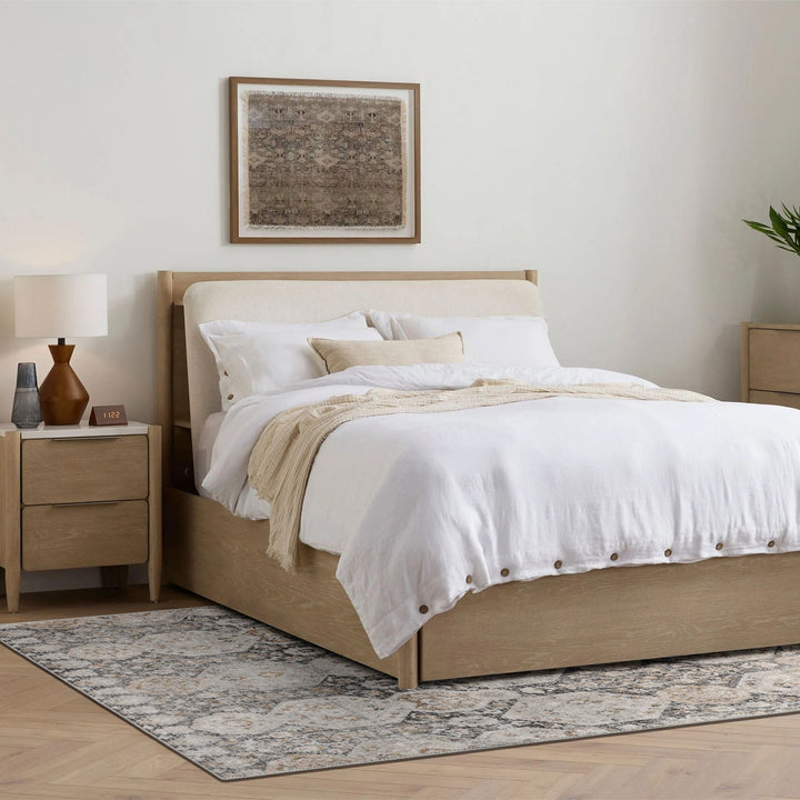 Contemporary Geometrical Beige Machine Washable Area Rug - The Rug Decor