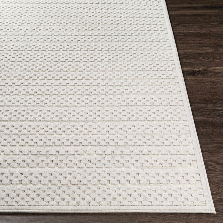 Contemporary Geometrical Ivory And Charcoal Rug - The Rug Decor
