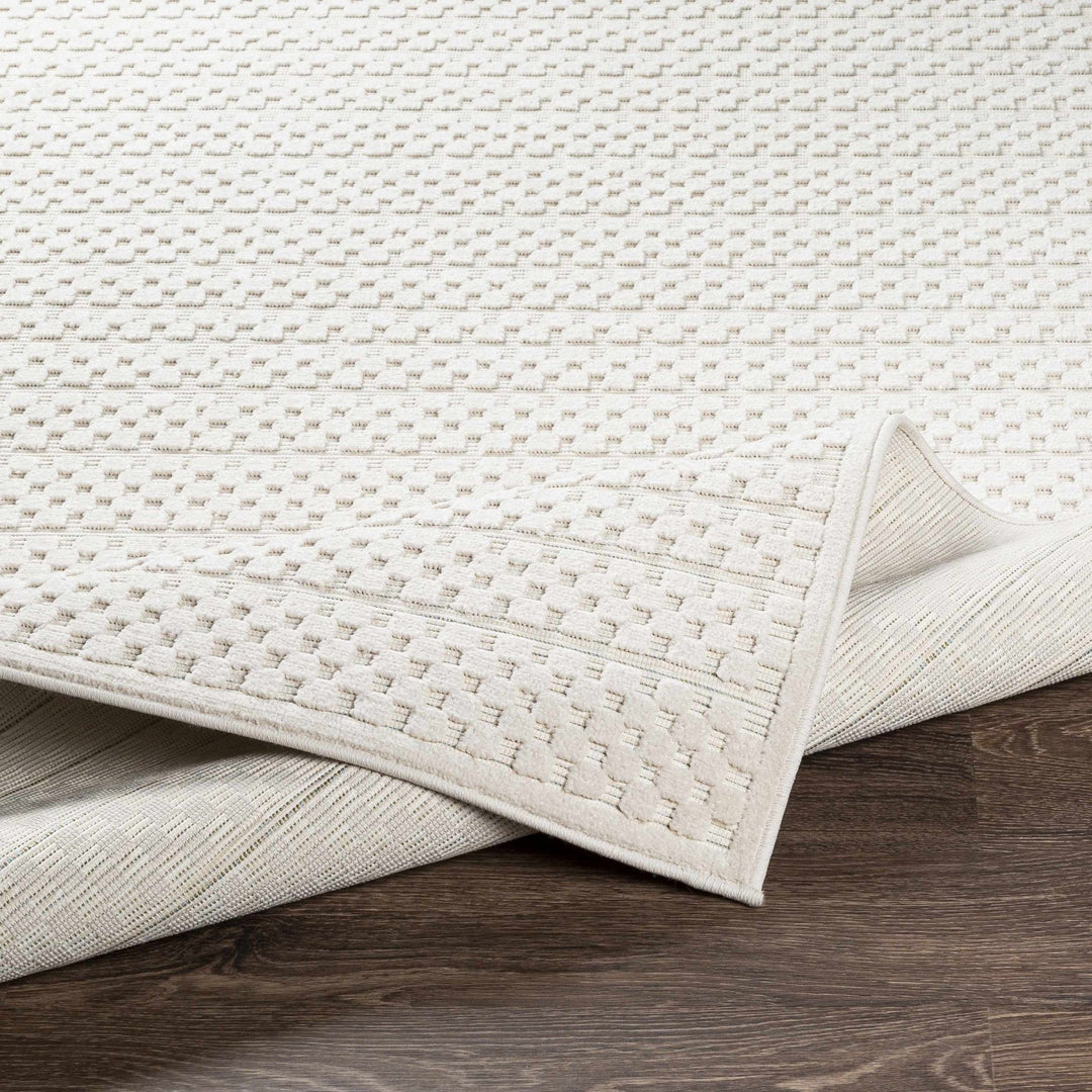 Contemporary Geometrical Ivory And Charcoal Rug - The Rug Decor