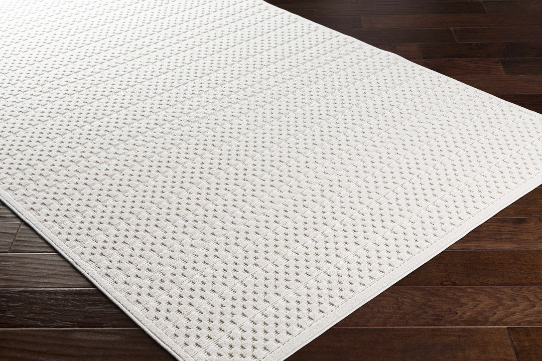 Contemporary Geometrical Ivory And Charcoal Rug - The Rug Decor